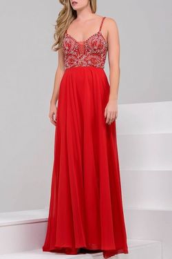 Style 33701 Jovani Red Size 8 Sweetheart Pageant A-line Dress on Queenly