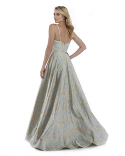 Style 16100 Morell Maxie Blue Size 8 Floor Length Spaghetti Strap Prom Pattern A-line Dress on Queenly