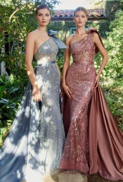 Style CDA1161 Andrea and Leo Pink Size 14 Satin Tall Height Plus Size Mermaid Dress on Queenly