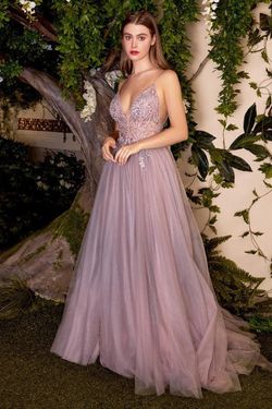 Style CDA0850 Andrea and Leo Pink Size 8 Tulle Spaghetti Strap Prom Ball gown on Queenly