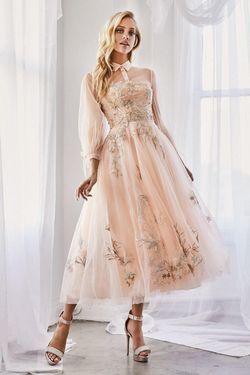 Style CDA0862 Andrea and Leo Pink Size 6 Flare Tulle Cocktail Dress on Queenly