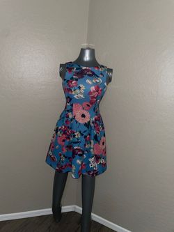 Vince camuto Multicolor Size 4 $300 Cocktail A-line Dress on Queenly