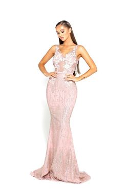 Style 1905 Portia and Scarlett Light Pink Size 10 50 Off 70 Off Mermaid Dress on Queenly