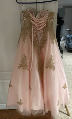 Style 145983 Elizabeth k Pink Size 0 Prom Pageant Ball gown on Queenly