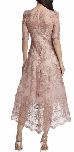 Style 1-848999665-238 Teri Jon Pink Size 12 Pageant Flare Lace Cocktail Dress on Queenly
