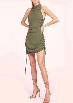 Style 1-4000579371-3855 Amanda Uprichard Green Size 0 Sorority Rush Tall Height Free Shipping Sorority Cocktail Dress on Queenly