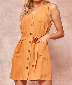 Style 1-3990641263-5498 PROMESA Orange Size 4 V Neck Free Shipping Cocktail Dress on Queenly