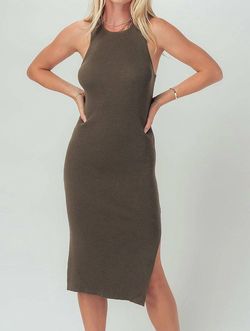 Style 1-896260426-5496 trend:notes Green Size 12 Olive Free Shipping Jersey Cocktail Dress on Queenly