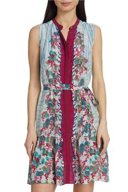 Style 1-2799097594-1498 SALONI Multicolor Size 4 Sorority Rush Free Shipping Mini Cocktail Dress on Queenly