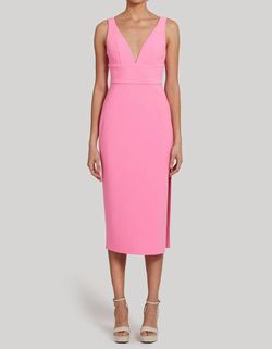 Style 1-235586638-3855 Amanda Uprichard Pink Size 0 Spandex Polyester Free Shipping Tall Height Cocktail Dress on Queenly