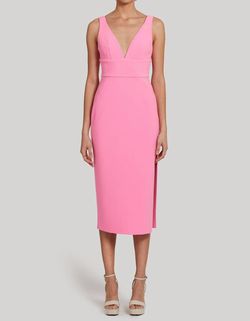 Style 1-235586638-3855 Amanda Uprichard Pink Size 0 Spandex Side Slit Polyester Cocktail Dress on Queenly