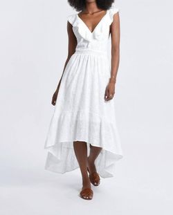 Style 1-1136570845-2791 MOLLY BRACKEN White Size 12 High Low Cocktail Dress on Queenly