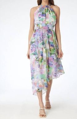 Style 1-3913793105-3236 GILNER FARRAR Multicolor Size 4 Halter Free Shipping Cocktail Dress on Queenly