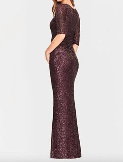 Style 1-840418107-238 FAVIANA Purple Size 12 Sweetheart Military Straight Dress on Queenly