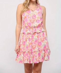 Style 1-759895953-3000 Fate Pink Size 8 Tall Height Free Shipping Floral Cocktail Dress on Queenly