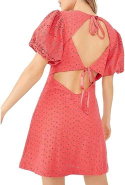 Style 1-1379878326-3000 Free People Pink Size 8 Lace Sorority A-line Cocktail Dress on Queenly