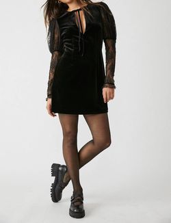 Style 1-3908318159-3000 Free People Black Size 8 Free Shipping Sleeves A-line Keyhole Cocktail Dress on Queenly