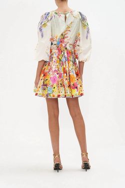 Style 1-2725007563-3855 Camilla Multicolor Size 0 Jewelled Summer Sleeves Sorority Rush Flare Cocktail Dress on Queenly