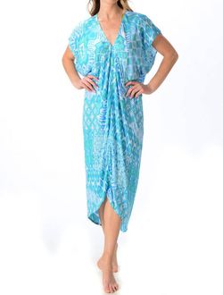 Style 1-3524824455-2901 Walker & Wade Blue Size 8 V Neck Tall Height Cocktail Dress on Queenly