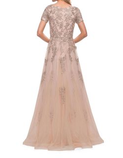 Style 1-2082999651-2168 La Femme Nude Size 8 Free Shipping Tall Height A-line Dress on Queenly