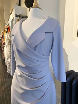 Style 1-4021036344-1901 Joseph Ribkoff Gray Size 6 Sleeves Grey Spandex Blazer Cocktail Dress on Queenly