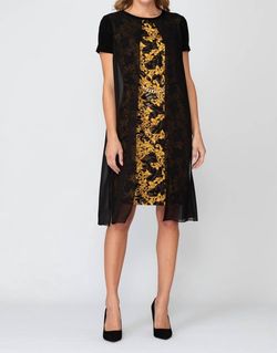 Style 1-2206110230-2168 Joseph Ribkoff Black Size 8 Jersey Polyester Cocktail Dress on Queenly