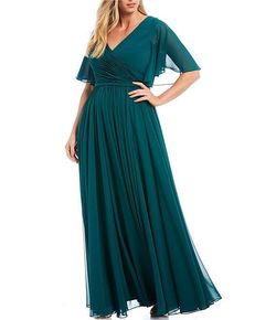 Terani Couture Green Size 20 Floor Length A-line Dress on Queenly