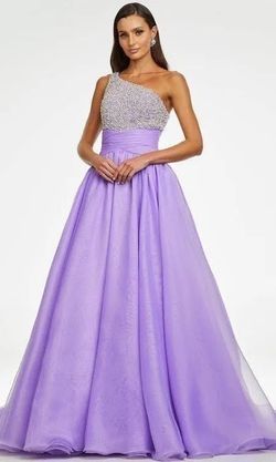 Ashley Lauren Purple Size 2 Black Tie Free Shipping Ball gown on Queenly