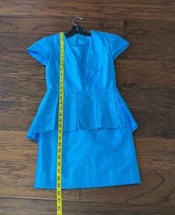Shirley Prodell Blue Size 8 Girls Size Cocktail Dress on Queenly