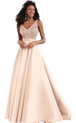 Style 67198 Jovani Pink Size 12 Military 50 Off Floor Length A-line Dress on Queenly