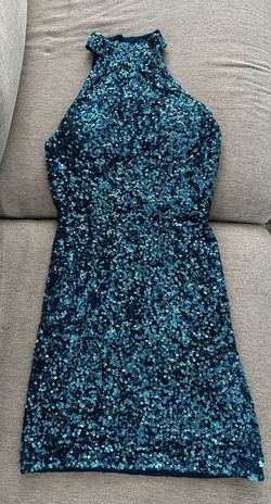 Ashley Lauren Blue Size 2 Mini Homecoming Cocktail Dress on Queenly