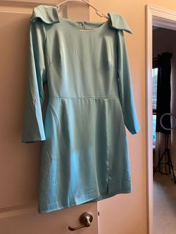 Ashley Lauren Green Size 6 Mini Prom Jersey Cocktail Dress on Queenly