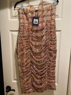 Eliya The Label Multicolor Size 8 Mini Jersey Cocktail Dress on Queenly
