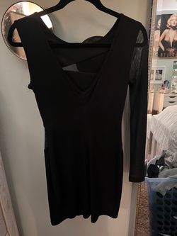 Honey and rosie Black Size 8 One Shoulder Nightclub Cocktail Dress on Queenly