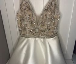 Jovani White Size 8 Cocktail 50 Off Homecoming A-line Dress on Queenly