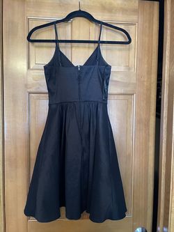 Style -1 B. Darlin Black Size 0 Mini Free Shipping Sorority Formal Spaghetti Strap Cocktail Dress on Queenly