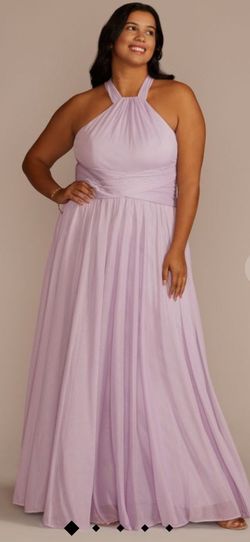 David's Bridal Purple Size 20 Plus Size Straight Dress on Queenly