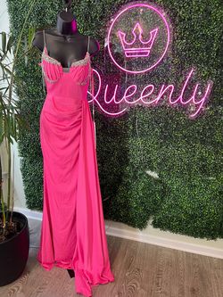 Style PS23343 Portia and Scarlett Hot Pink Size 0 Ps23343 Pageant Prom Mermaid Dress on Queenly