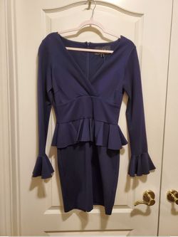 Nicole Miller Navy Blue Size 2 Cocktail Dress on Queenly