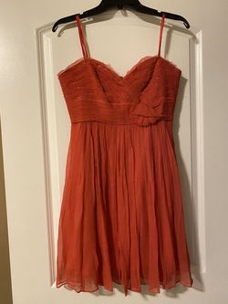 BCBG Max Azria Orange Size 6 Semi-formal Casual Cocktail Dress on Queenly