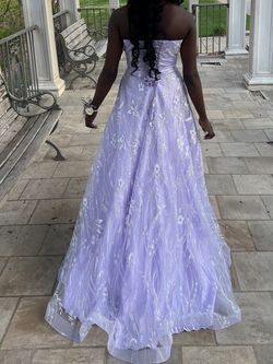 Coya Silver Size 4 Pageant Prom Ball gown on Queenly