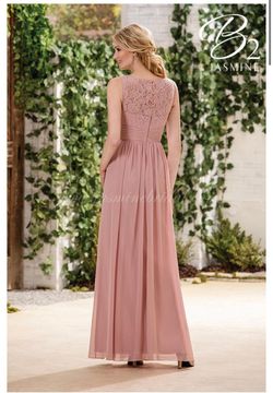 Style B183060 Jasmine Pink Size 12 Wedding Guest V Neck Free Shipping A-line Dress on Queenly