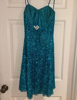 Scala Blue Size 2 50 Off Sequined Cocktail Dress on Queenly