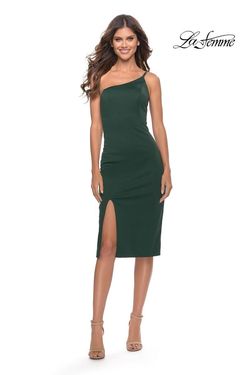 Style 30919 La Femme Green Size 0 Tall Height Mini Cocktail Dress on Queenly