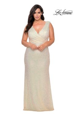 Style 28770 La Femme Nude Size 20 Tall Height Straight Dress on Queenly