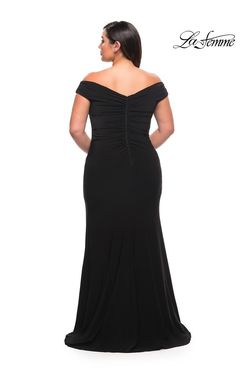 Style 29663 La Femme Black Size 20 Tall Height Side slit Dress on Queenly