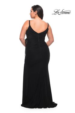 Style 29900 La Femme Black Size 20 Tall Height Side slit Dress on Queenly