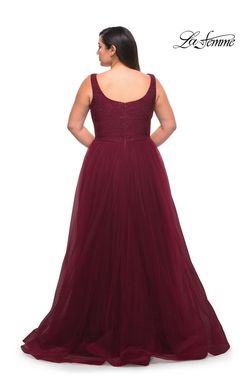 Style 29070 La Femme Red Size 12 Plus Size Tall Height Pageant Floor Length Ball gown on Queenly