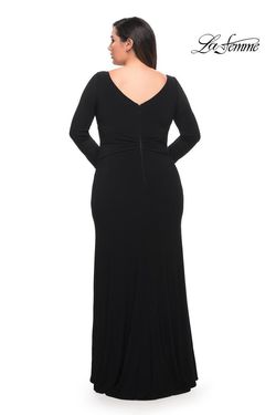 Style 30071 La Femme Black Size 20 Tall Height Side slit Dress on Queenly