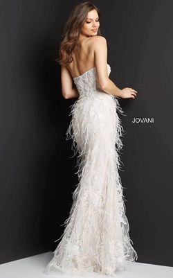 Style 07914 Jovani White Size 18 Medium Height Plus Size Mermaid Dress on Queenly